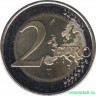 Монета. Латвия. 2 евро 2019 год. Восходящее солнце.