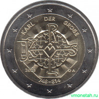 Монета. Германия. 2 евро 2023 год. 1275 лет со дня рождения Карла Великого. (A).