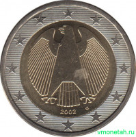 Монета. Германия. 2 евро 2002 год. (G).