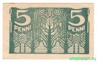 Банкнота. Эстония. 5 пенни 1919 год.