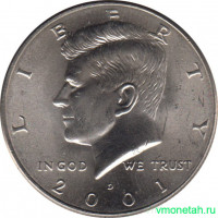 Монета. США. 50 центов 2001 год. Монетный двор D.