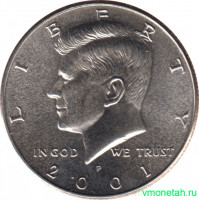 Монета. США. 50 центов 2001 год. Монетный двор P.
