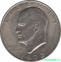 Монета. США. 1 доллар 1972 год.