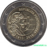 Монета. Португалия. 2 евро 2010 год. 100 лет Португальской республике.