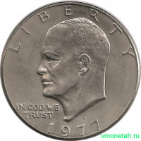 Монета. США. 1 доллар 1977 год. Монетный двор D.