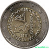 Монета. Словакия. 2 евро 2011 год. 20 лет Вышеградской группе.