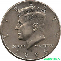 Монета. США. 50 центов 1996 год. Монетный двор P.