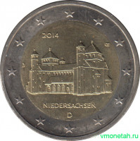 Монета. Германия. 2 евро 2014 год. Нижняя Саксония (J).