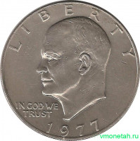 Монета. США. 1 доллар 1977 год.