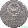 Монета. СССР. 1 рубль 1924 год. (ПЛ).