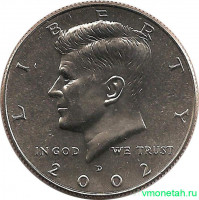 Монета. США. 50 центов 2002 год. Монетный двор D.