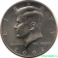 Монета. США. 50 центов 2002 год. Монетный двор P.