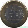 Монета. Словения. 3 евро 2013 год. 300 лет крестьянскому восстанию в Толмине.