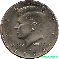 Монета. США. 50 центов 2004 год. Монетный двор D.