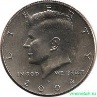 Монета. США. 50 центов 2004 год. Монетный двор P.