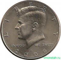 Монета. США. 50 центов 2006 год. Монетный двор D.