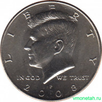 Монета. США. 50 центов 2008 год. Монетный двор P.