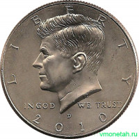 Монета. США. 50 центов 2010 год. Монетный двор D.