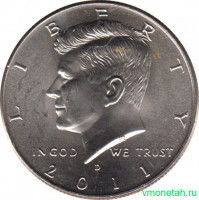 Монета. США. 50 центов 2011 год. Монетный двор D.
