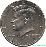 Монета. США. 50 центов 2013 год. Монетный двор D.