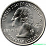 Монета. США. 25 центов 2002 год. Штат № 17 Огайо. Монетный двор P.