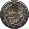 Монета. Греция. 2 евро 2019 год. 150 лет со дня смерти Андреаса Калвоса.